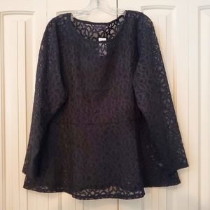 Lace long sleeve shirt🍒